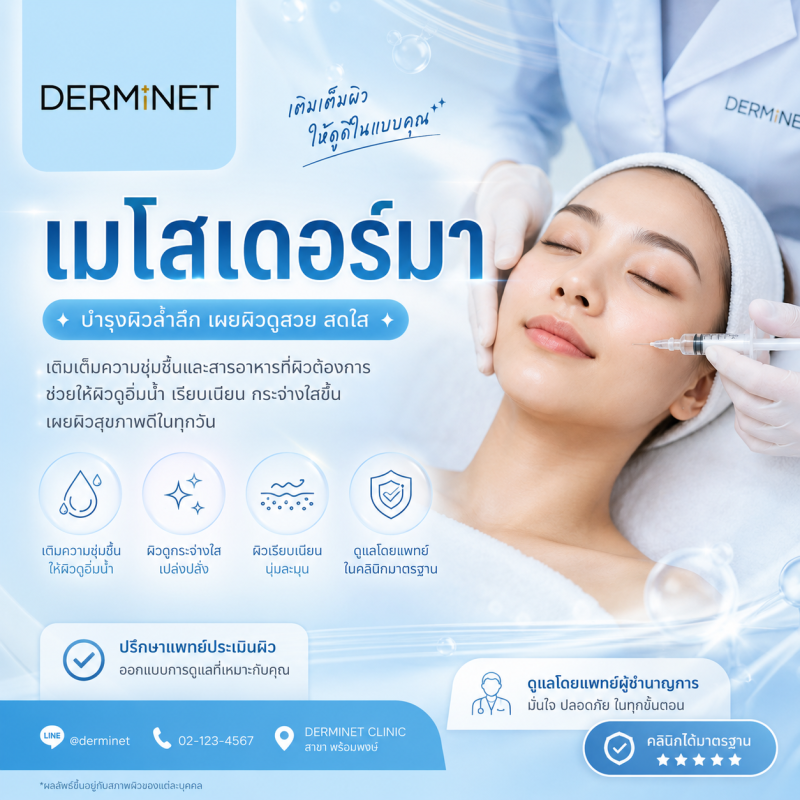เมโสเดอร์มา สูตรพรีเมียม (Premium Meso Derma Treatment)